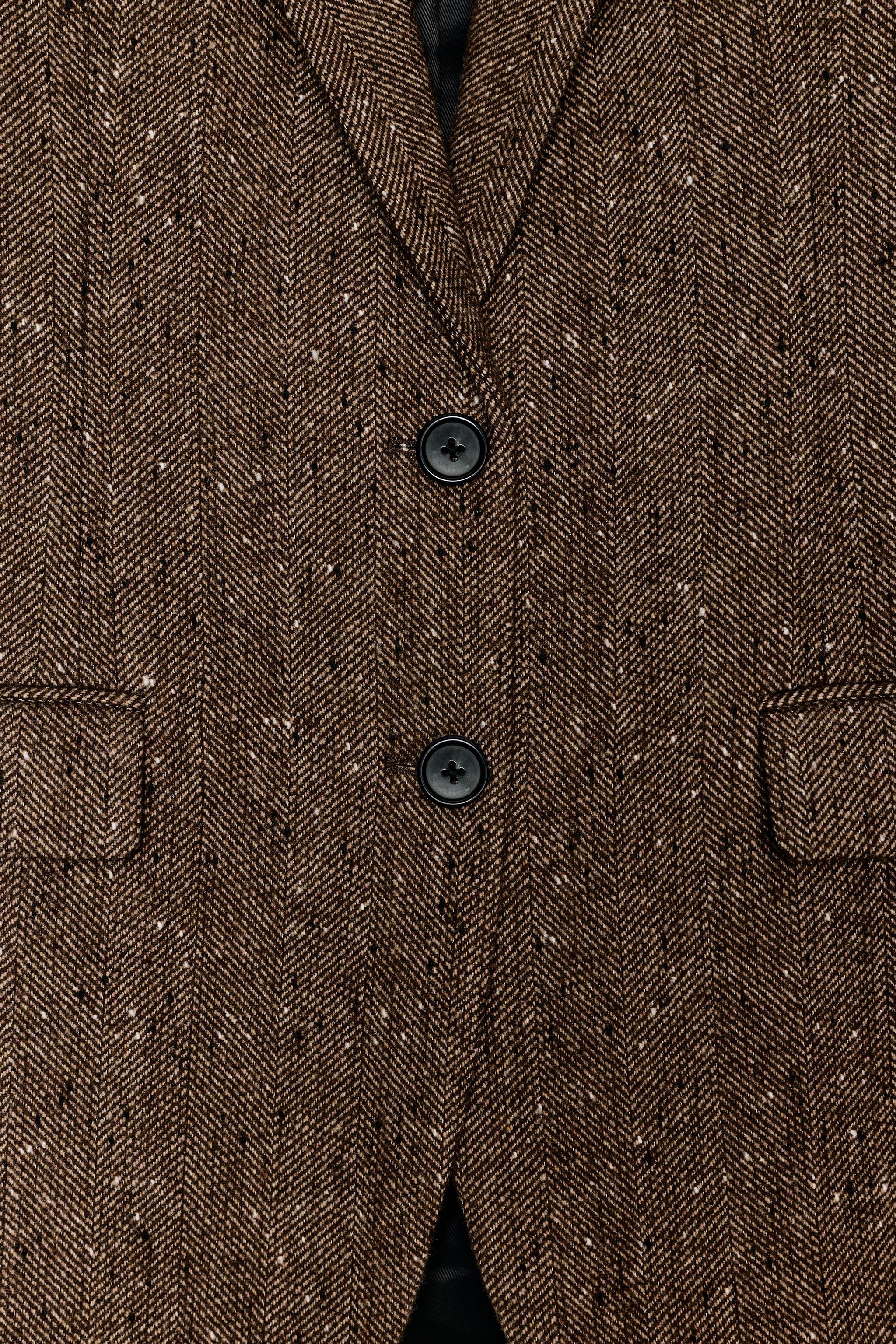 HERRINGBONE WOOL BLAZER ZW COLLECTION